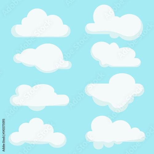 Cloud icon. Set of clods. Cloud icon. Vector illustration