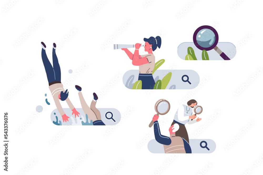 Fototapeta premium Search Engine in Modern World