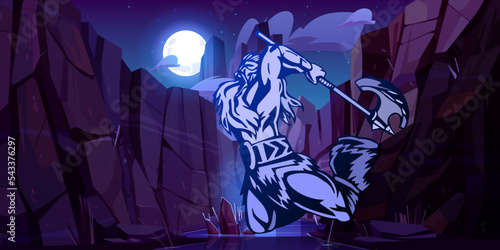 vikings warrior vector illustrations