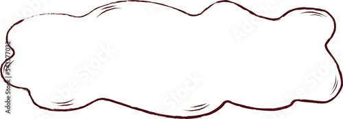Speech bubble on transparent background. Png
