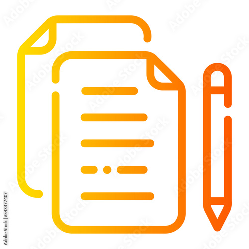 agenda gradient icon