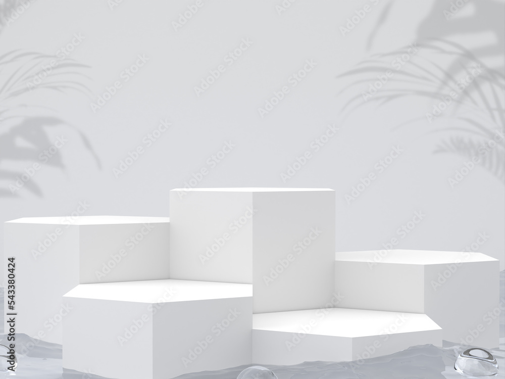 3D abstract background, Cosmetic products podium scene with the platform, stand showcase pedestal studio. 3D abstract background, Cosmetic products podium scene with the platform, stand showcase pedestal studio.