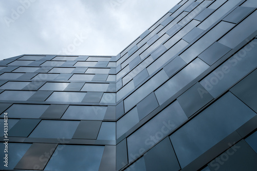 Office building and grey sky - horizontal centred
