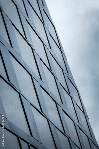 Office building and grey sky - diagonal