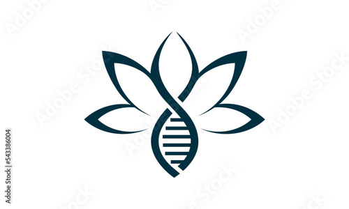 DNA leaf logo