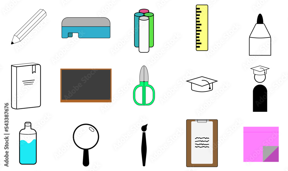 15 School Theme Icon Bundle 15 School Theme Icon Bundle