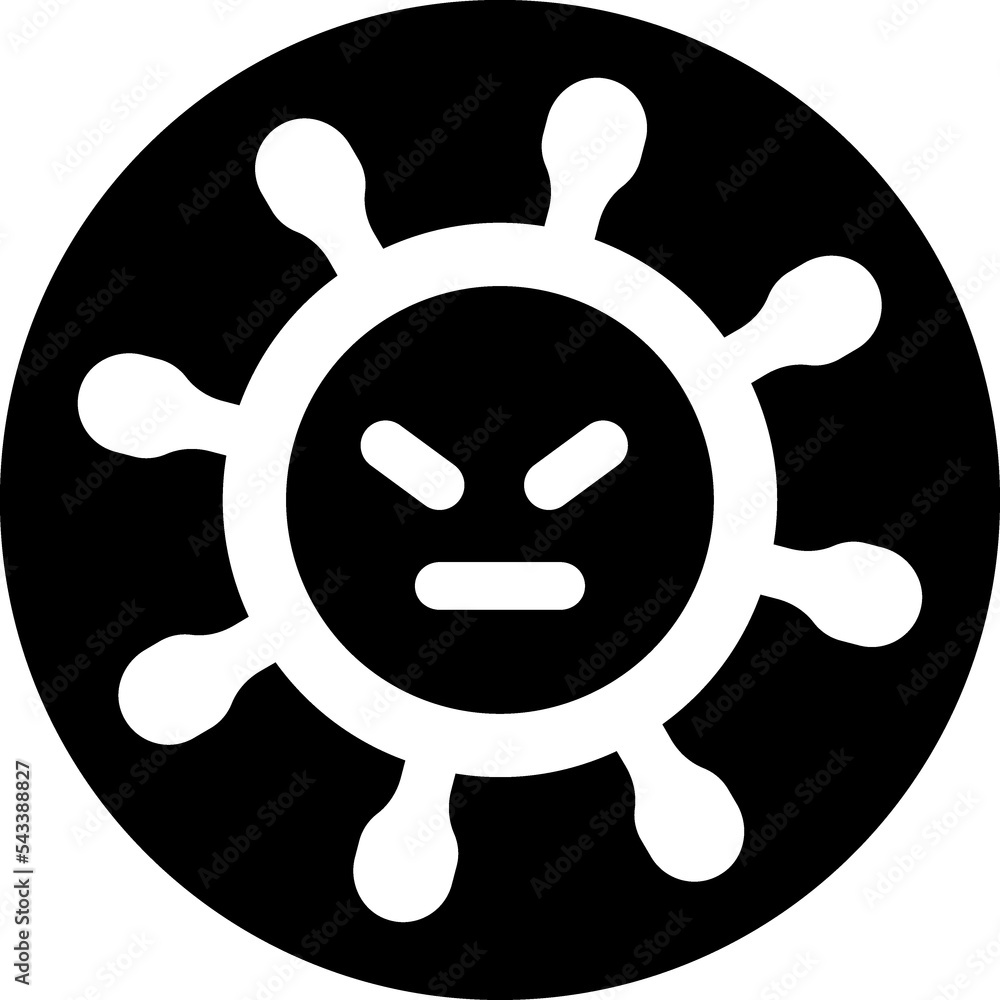 Obraz premium Coronavirus circle icon