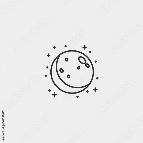 Astronomy vector icon illustration sign