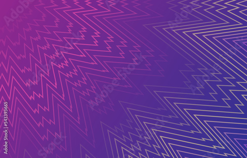 Abstract zigzag stripes line gradient color from purple to blue background. Design for wallpaper, backdrop, pattern, texture, background, textile, wrapping, clothing, art print. Vector illustration.