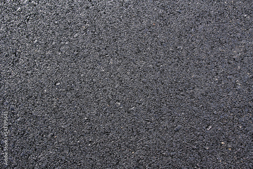 close up of new asphalt road texture