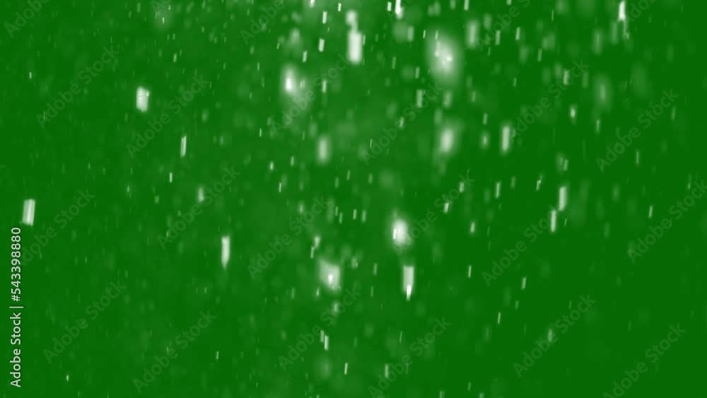 Christmas Snow. Rendered animation of Heavy Snowing. Falling snowflakes on green screen Christmas Snow. Rendered animation of Heavy Snowing. Falling snowflakes on green screen