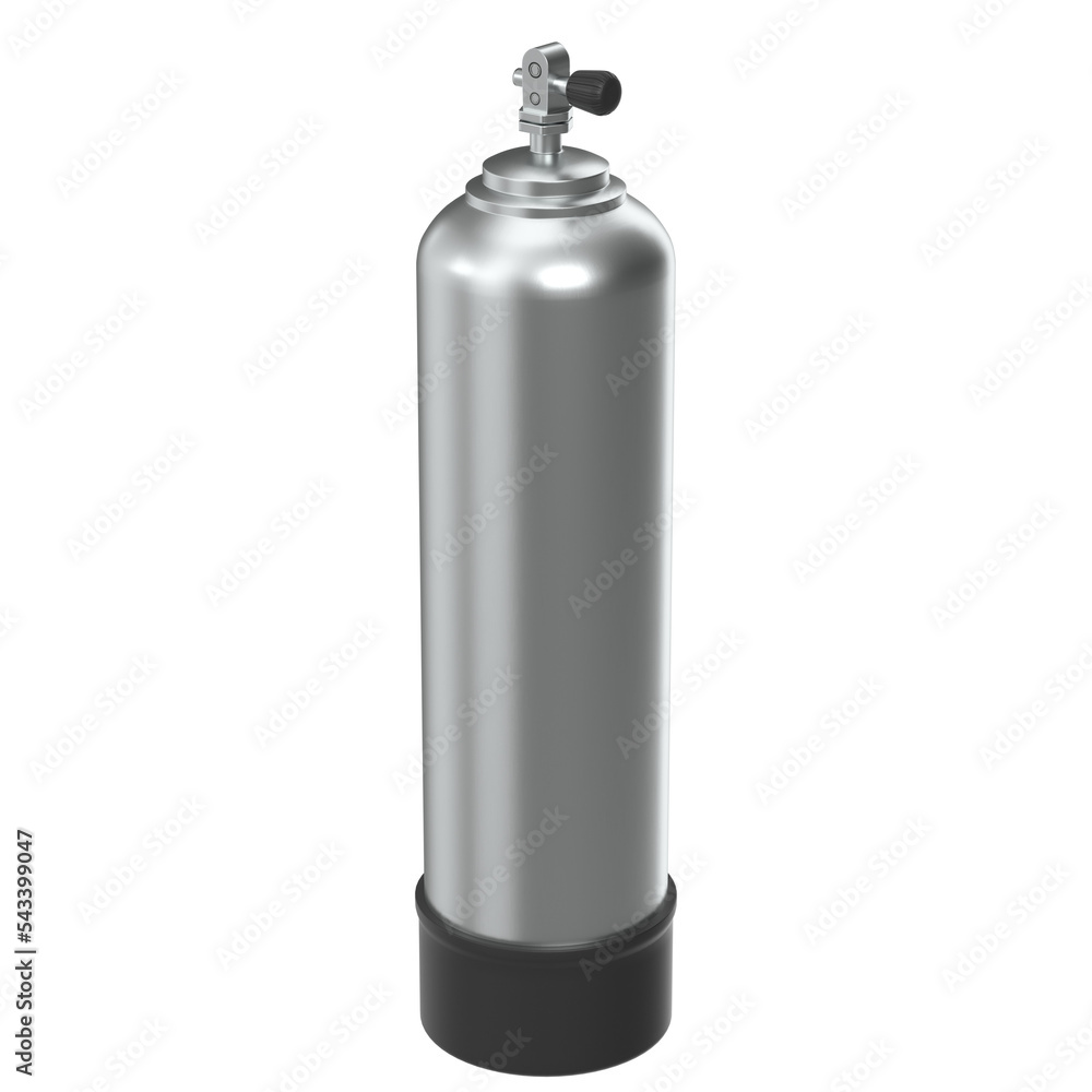3d rendering illustration of a scuba diving gas cylinder 3d rendering illustration of a scuba diving gas cylinder