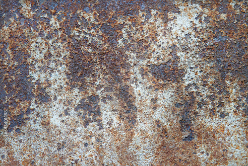 Rusty corrosion on metal background