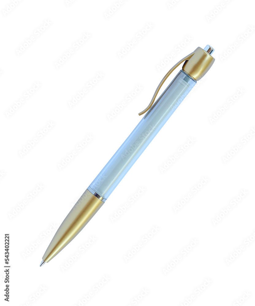 Naklejka premium pen isolated on white background