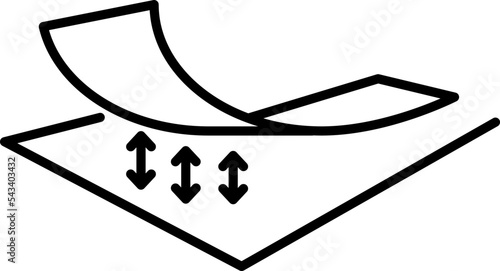 Peeled Off Icon , Vector illustration