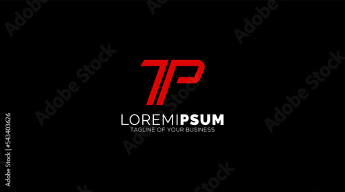 Modern Letter TP Logo design Icon symbol Vector Template