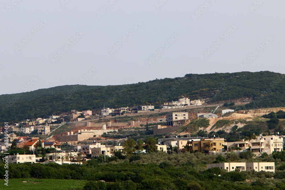 Landscape in a small town in northern Israel.