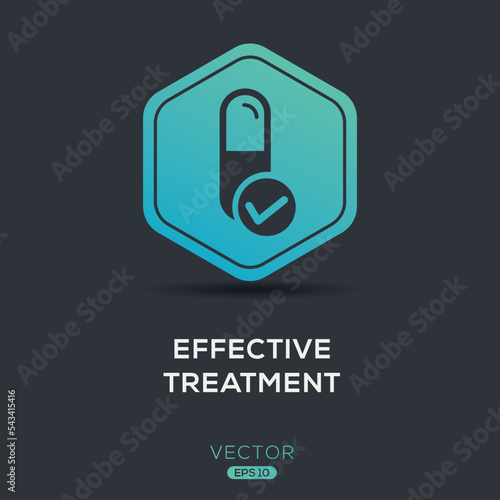 Creative (Effective treatment) Icon, Vector sign.