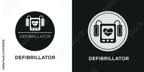 Creative (Defibrillator) Icon, Vector sign.