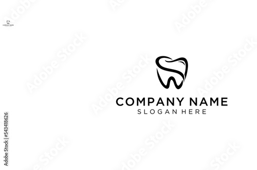 dental logo line style icon