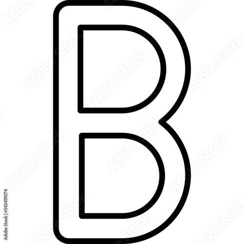 Capital B Icon