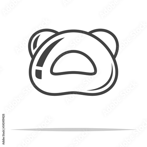 Baby teether icon transparent vector isolated