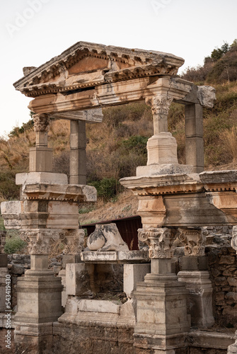 Ancient ruins of Ephesus in Turkey photo