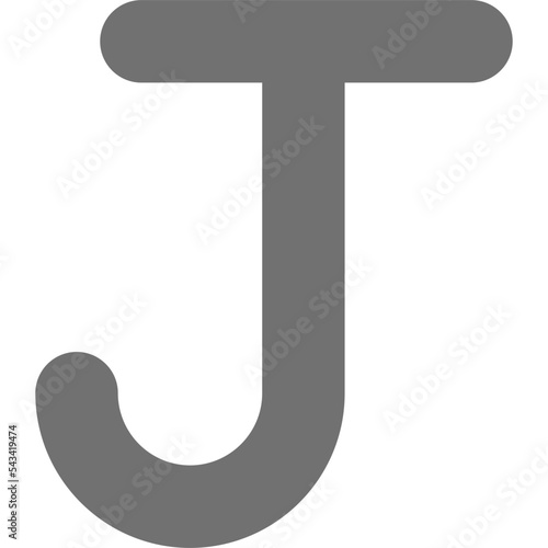 Fototapet Capital J Icon