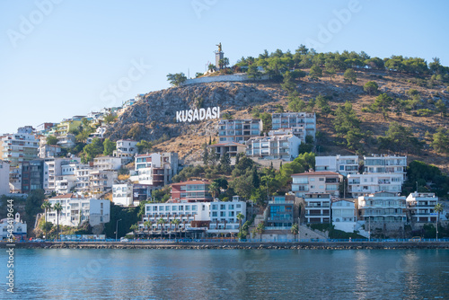 Fototapeta Naklejka Na Ścianę i Meble -  Colorful coast town of Kusadasi in Turkey