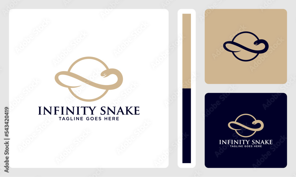 infinity snake logo template