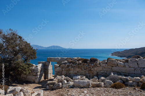 Ruins of Drakano on the Aegean Island of Ikaria in Greece © Pablo