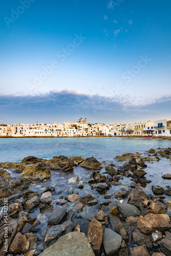 Naousa village in the Cyclades Archipelago, Greece photo