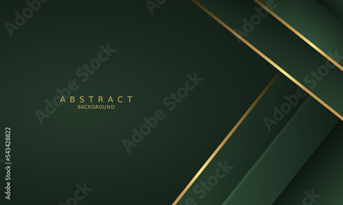 dark green luxury premium background and gold line.