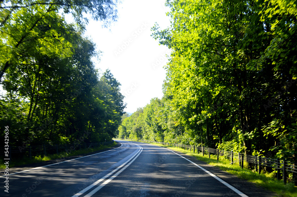 Fototapeta premium Piękna droga do Zakopanego