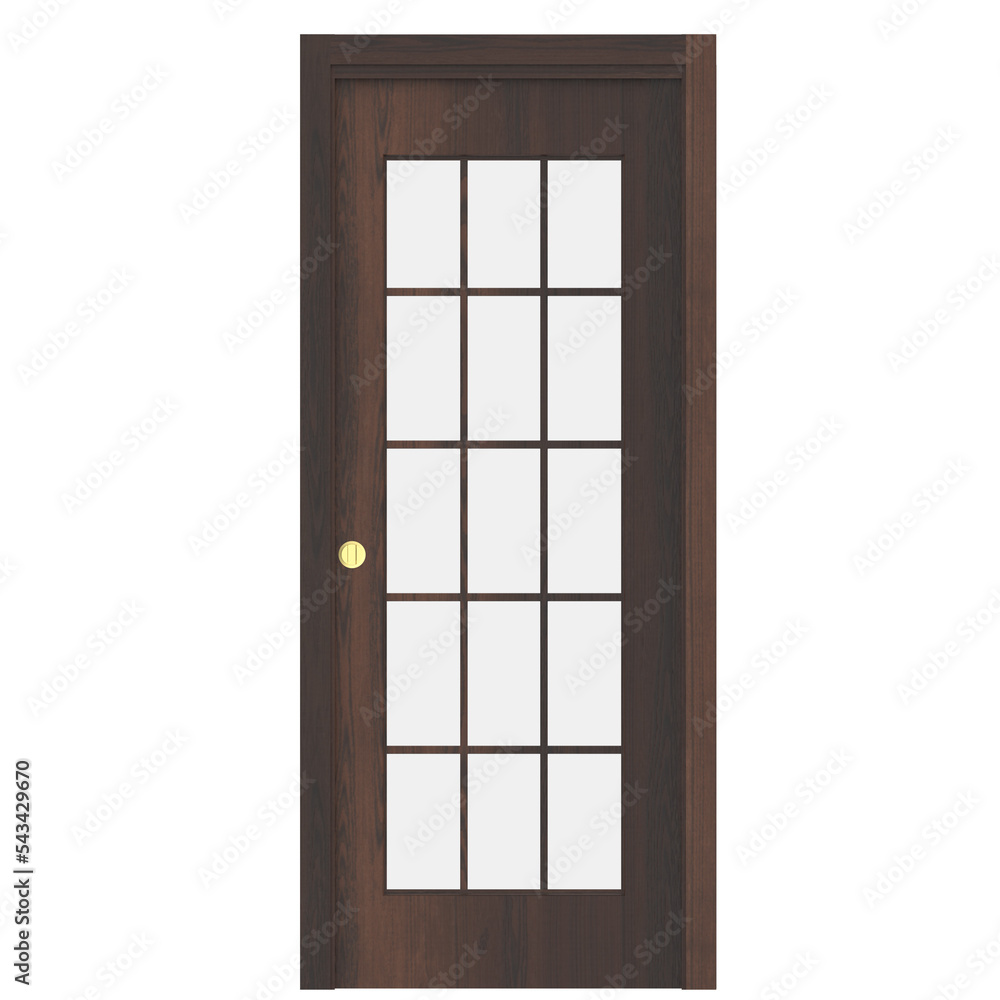 Fototapeta premium 3d rendering illustration of a sliding door