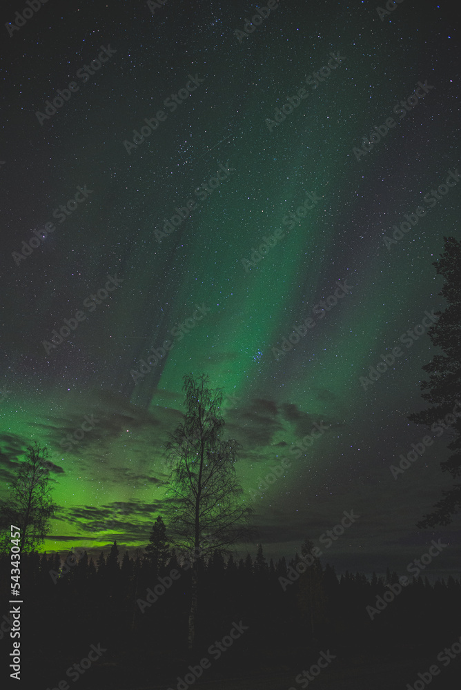 Northern lights in Rovaniemi, Finland
