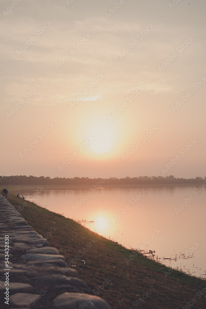 Sunset on Sukhna Lake Chandigarh - Beautiful Sunset
