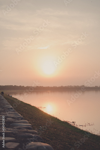 Sunset on Sukhna Lake Chandigarh - Beautiful Sunset