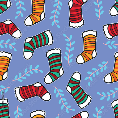 christmas shock vector pattern illustration