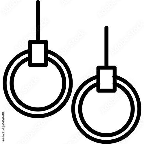 Gymnast Rings Icon