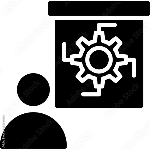Person Explaining Strategy Icon