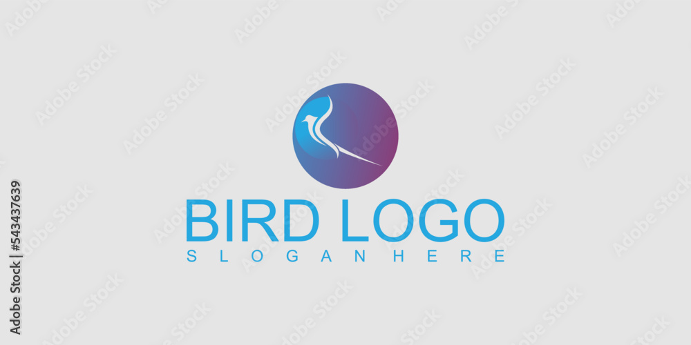 Simple bird logo design with unique concept premium vector Simple bird logo design with unique concept premium vector
