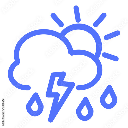 Day Pelt Rain Rainfall Shower Stormy Water Outline Icon
