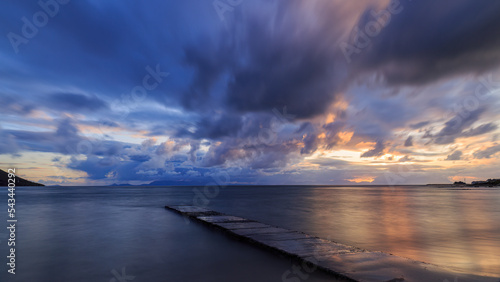 Gordons Bay fishing pier at high tide