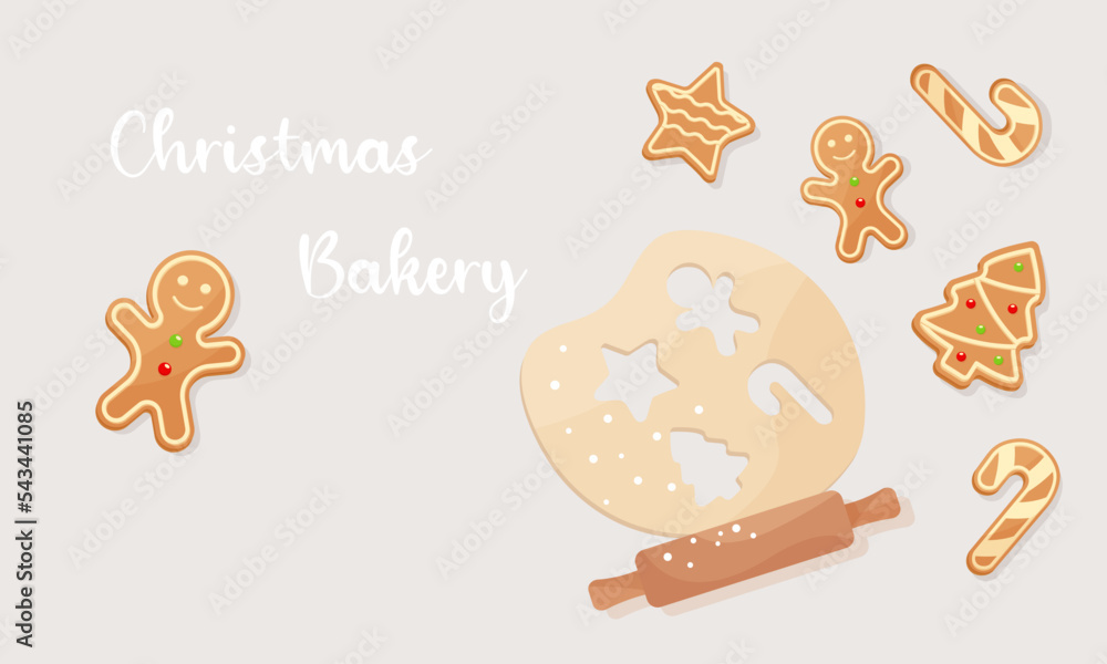 Cookies, gingerbread for the new year and Christmas. Gingerbread cookie dough in the form of a gingerbread man, Christmas tree, star, candy. Christmas cookie concept Cookies, gingerbread for the new year and Christmas. Gingerbread cookie dough in the form of a gingerbread man, Christmas tree, star, candy. Christmas cookie concept