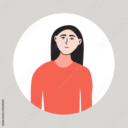 Pallor, health problems concept. Woman with very pale skin symptom of diabetes or anemia. Flat vector medical illustration