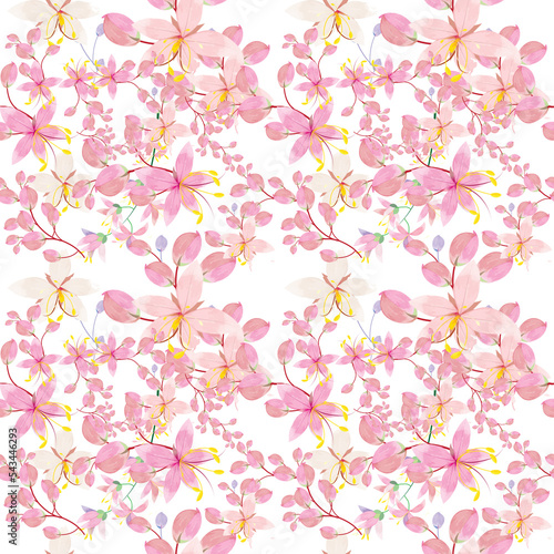 seamless pattern with blossom