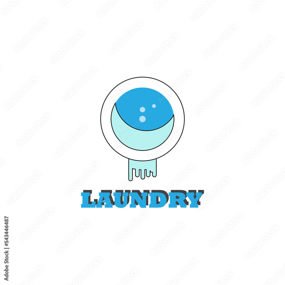 Laundry logo and business design Free Vector Laundry logo and business design Free Vector