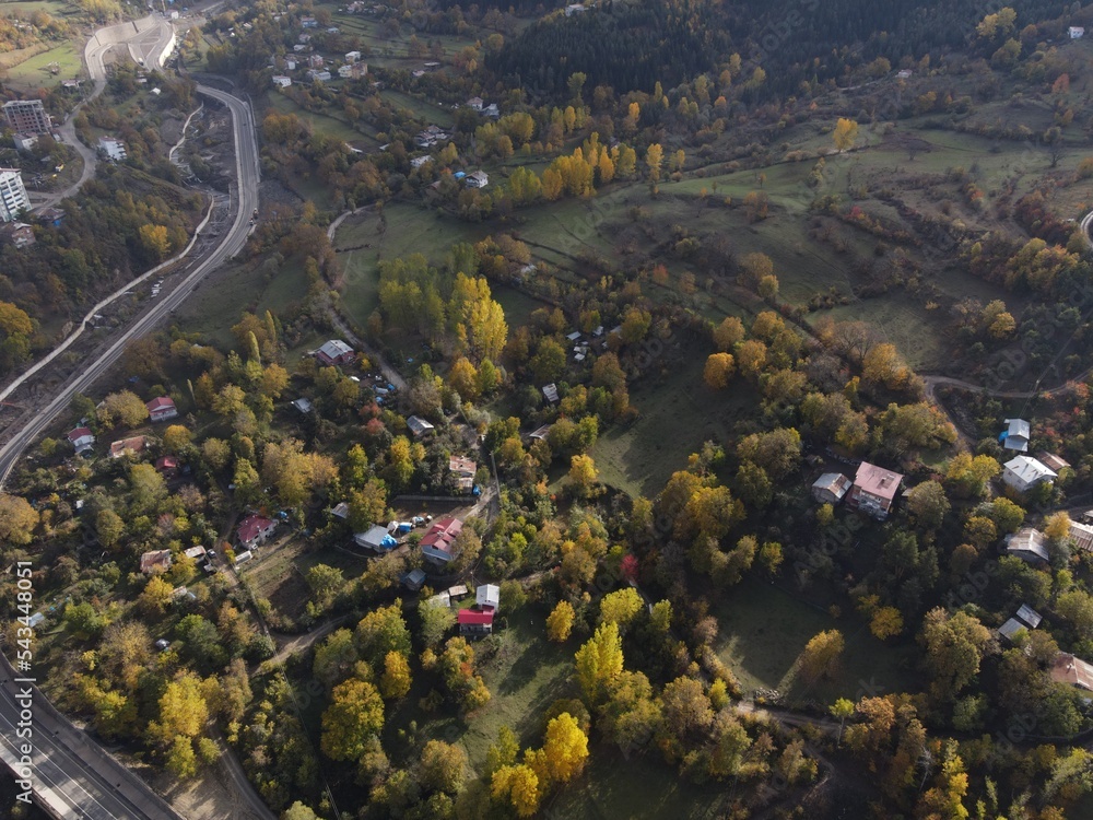 Aerial drone video shooting of Şavşat district of Artvin province Aerial drone video shooting of Şavşat district of Artvin province