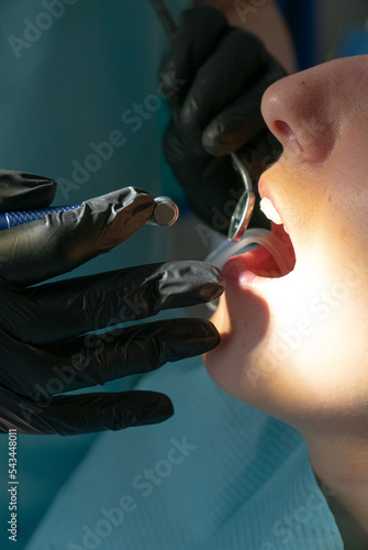 Female orthodontist dentist...